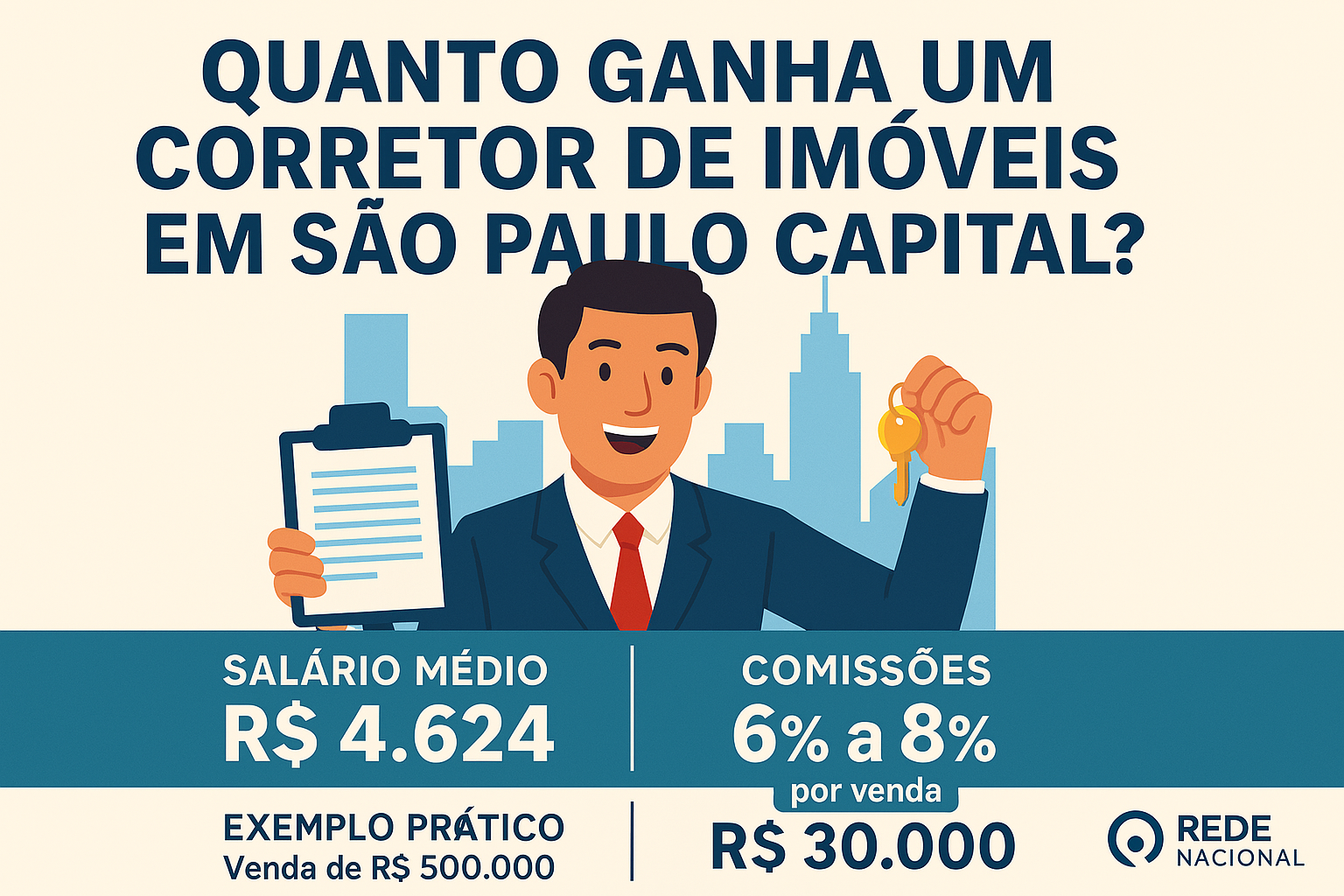 Quanto Ganha um Corretor de Imóveis em São Paulo Capital?